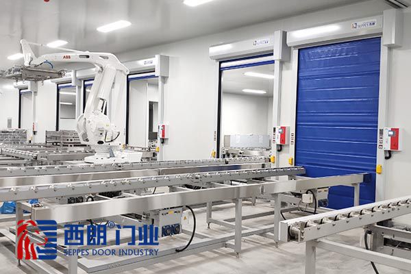 防爆快速门与提升机、输送线完美搭配